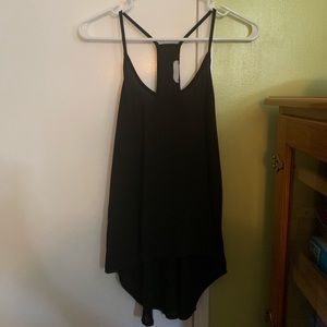 Black Racerback High-Low Tank from Francesca’s